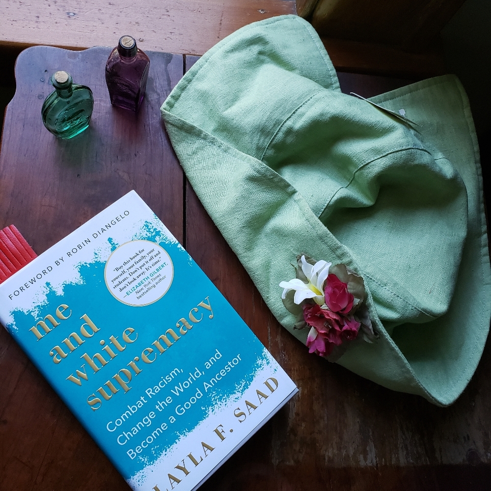 Vintage mint sun hat